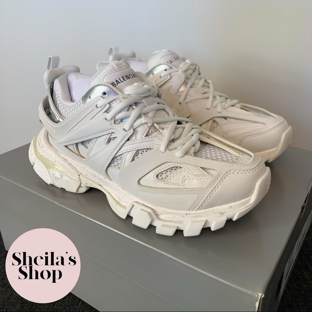 NIB Balenciaga Women’s White Track Sneakers Size 36